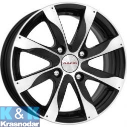 Колесный диск K&K Джемини-ориг. (КС617) 6x15/4x100 ET40 D60.1 алмаз черный